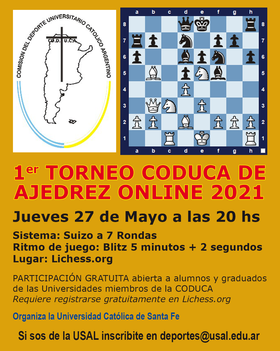 1° Torneo de Ajedrez Online