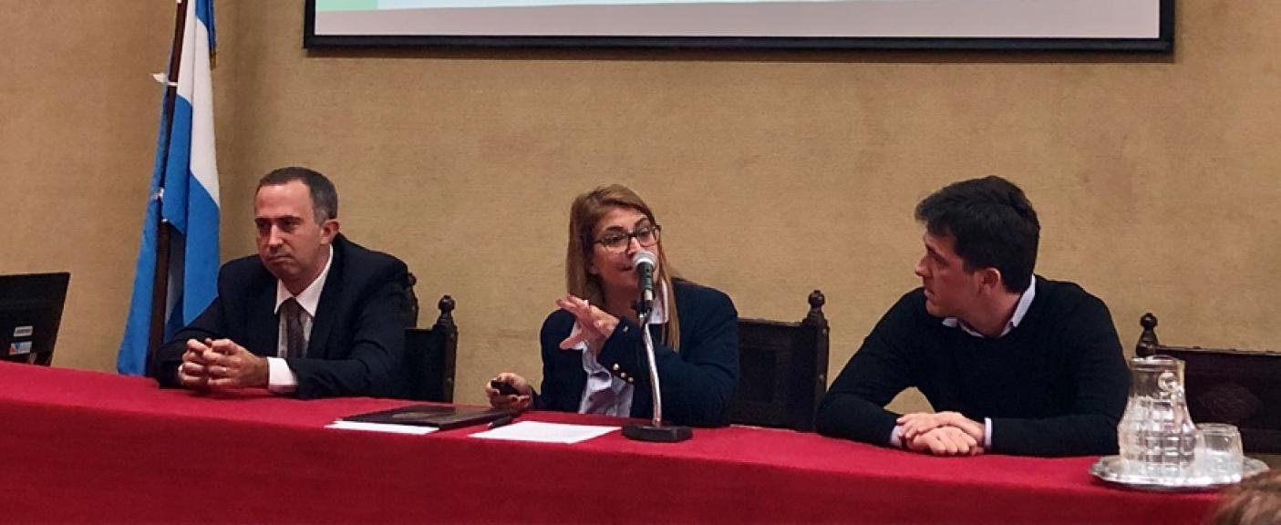 José María Sabat, Martina Rojo y Ramiro Rojas.