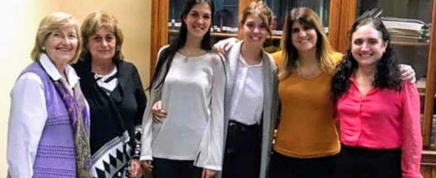 Ingrid Bernsdorff, María Elena Maggio, Magdalena Thoss, Sofía Koenig, Dolores Gutiérrez y Rita Polo