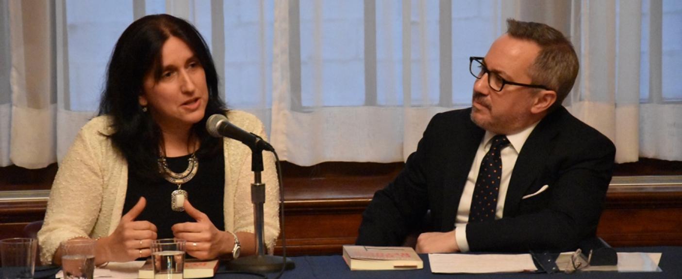 María Laura Pérez Gras y Eduardo Almirantearena.