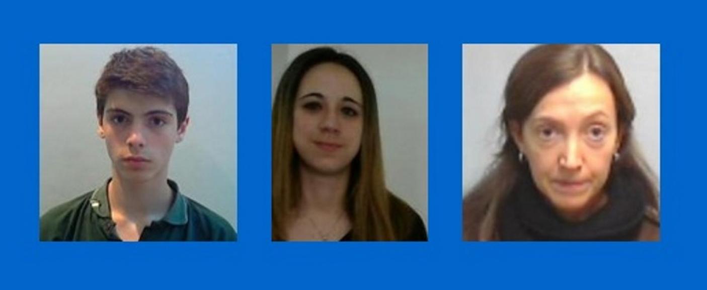 Pablo Martín Saladino, María Belén Sancho y María Inés Blanco