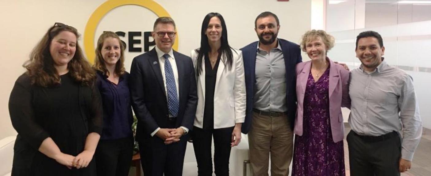 Alexandra Kahn-Johnston, Gretchen Cloutier, John Lucas, Luciana Tondello, Juan Manuel Godoy, Kristen Aguto y Pablo Ulloa-Perez. 