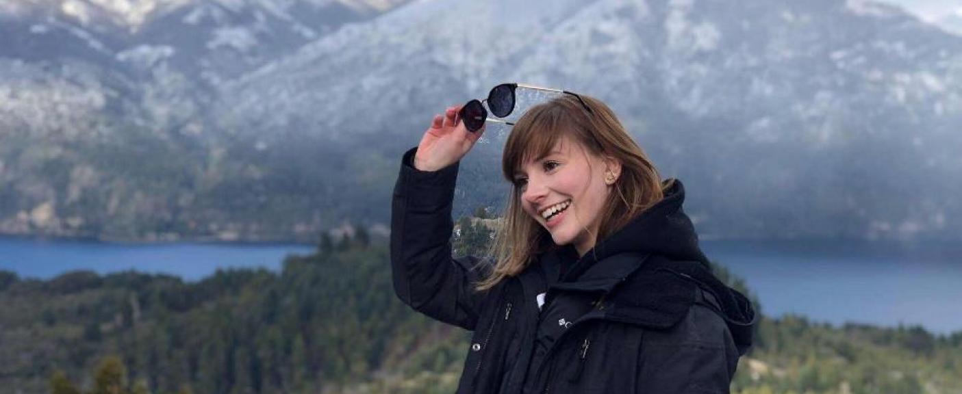 Cecilia aprovechó para visitar Bariloche durante su estancia en la Argentina