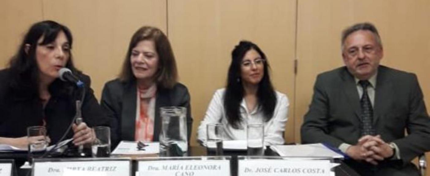 Mirta Beatriz Álvarez, Adriana Beatriz Martinuz, Eleonora Cano y José Carlos Costa