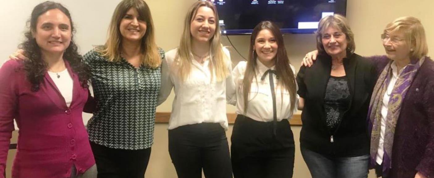 Rita Polo, Dolores Gutiérrez, Delfina de Luca, Sol Ruiz Montenegro, María Elena Maggio e Ingrid Bernsdorff