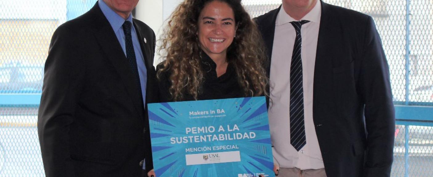 Héctor Dama y Marcelo Zanitti entrega del Premio “Mención al Mejor Proyecto que promueva el Desarrollo Sustentable”
