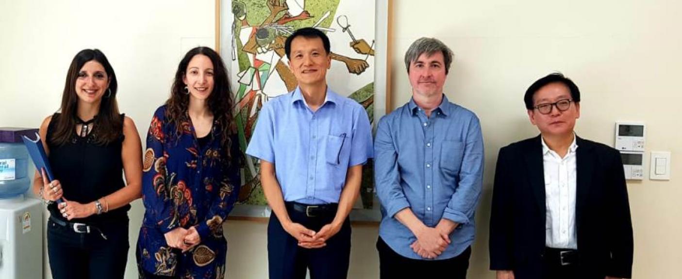 Mariana Colotta, María del Pilar Álvarez, Lee Cheol-Sung, Kim, Jae-Young y Pablo Forni