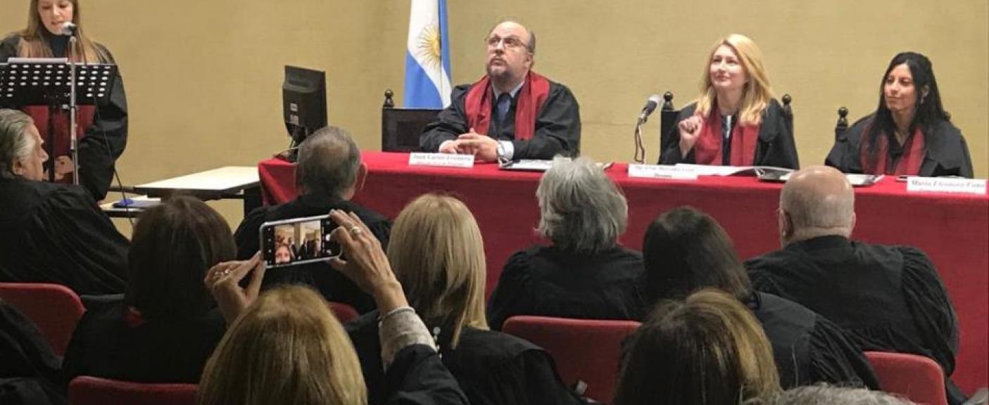 Dra. Camila Fernández Fidanza, Dr. Juan Carlos Frontera, Dra. Livia Uriol y Dra. María Eleonora Cano. 