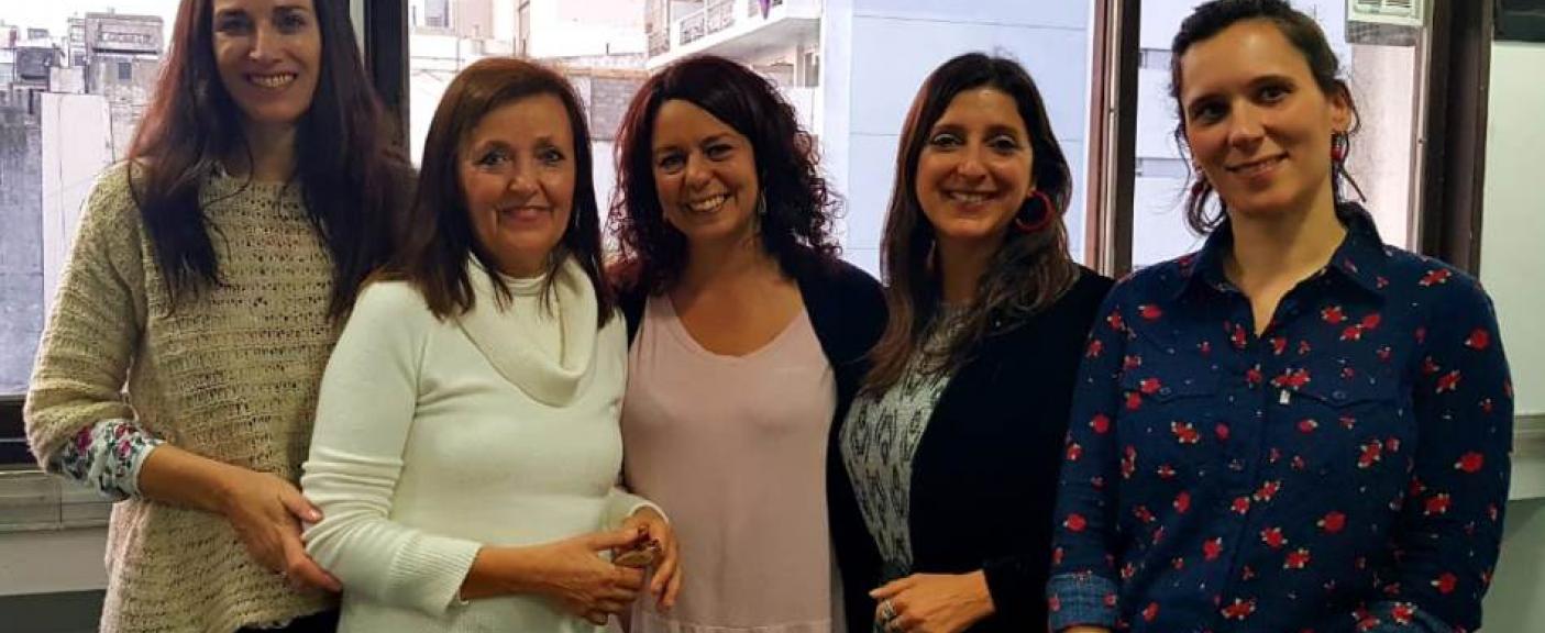 Margarita Jorge, Inés Donato, Inés Perdomo, Mariana Colotta y Victoria Zunino