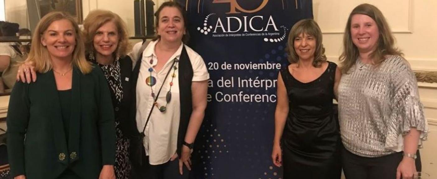 Laura Salvatori (ADICA), Ana de Choch (Graduada USAL/ ADICA), Paula Ortiz, Verónica Tártara y Verónica Repetti