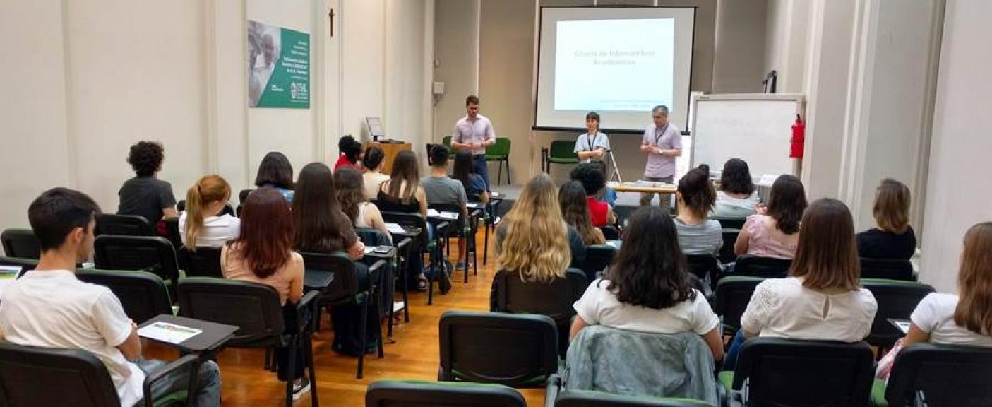 Durante la reunión se les informó a los estudiantes cuáles son las opciones y modalidades de intercambio académico