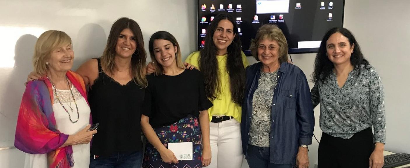 Ingrid Bernsdorff, Dolores Gutiérrez, Florencia Paso Riquelme, María Emilia Piccini, María Elena Maggio y Rita Polo