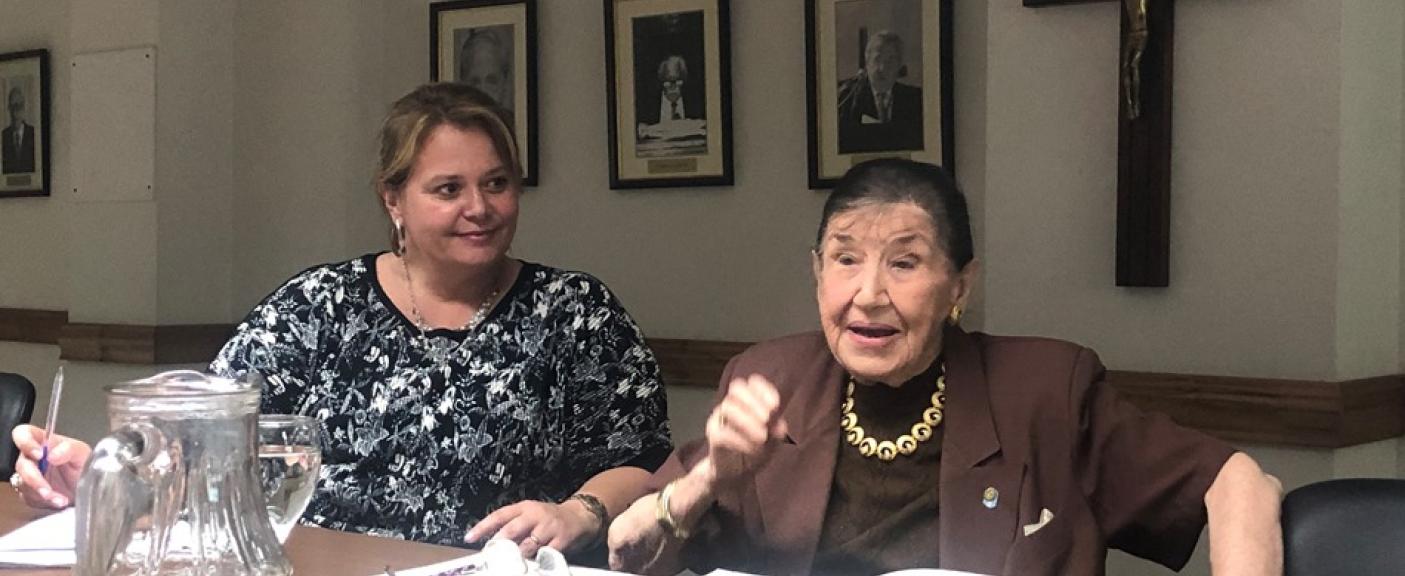 Claudia Somovilla y Emilia Menotti.