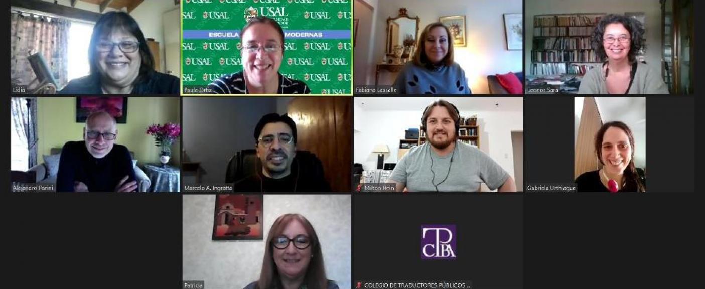 Lidia Jeansalle - CTPCBA, Paula Ortiz – USAL, Fabiana Lasalle – UMCA, Leonor Sara – UNLP, Alejandro Parini - UB, Marcelo Ingratta - CAECE, Milton Hein – UAP, Gabriela Urthiague - UBA, Paticia López – UniMORON. 
