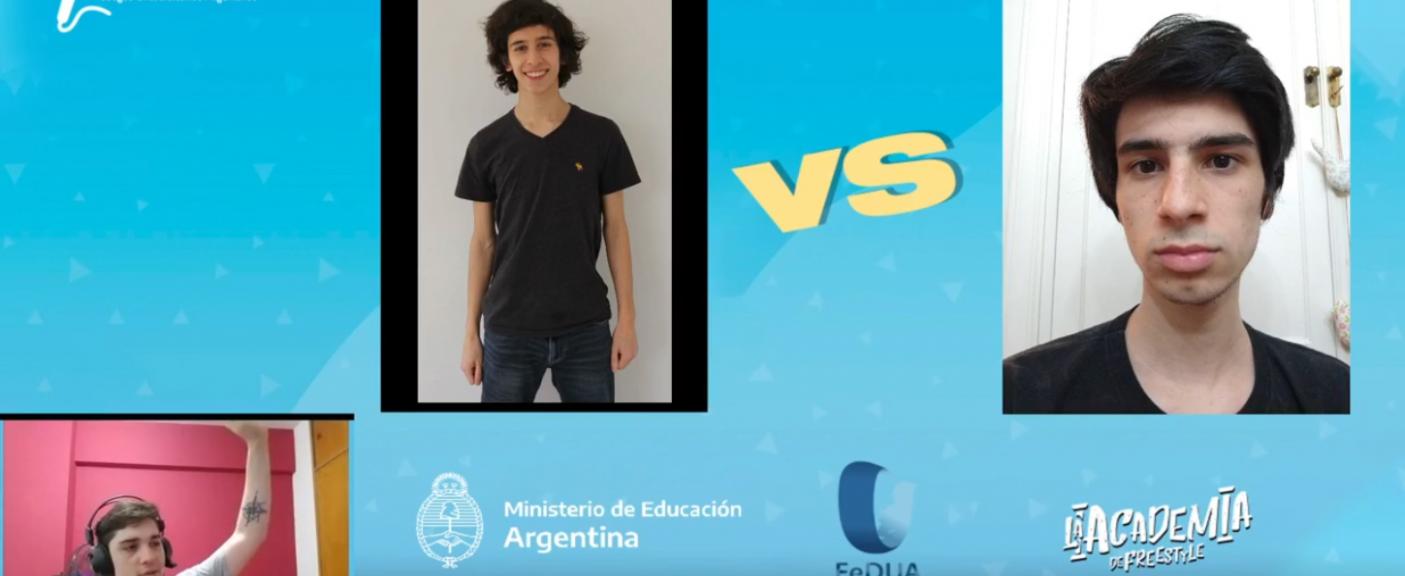 A la derecha Francisco Martín Irigoyen disputando la semifinal de Freestyle