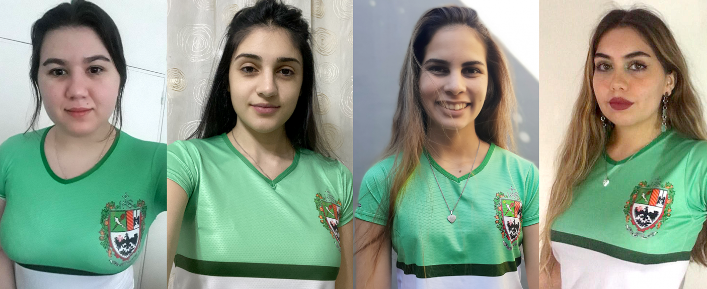 Paula Suárez Chippollini, Katrina Mkhitaryan, Ludmila Antonella Ponce, Abigail Denise Evans.