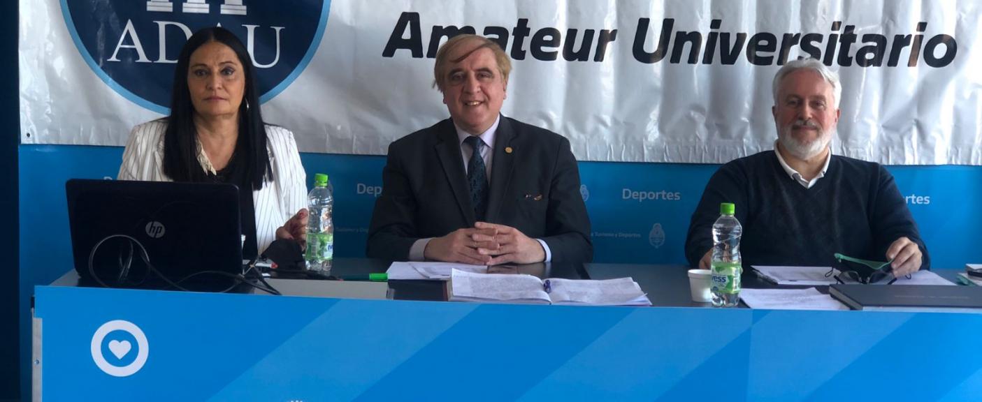 Mag. Liliana Moreno, Dr. Claudio Javier Gonçalves y Prof. Alejandro J. Rebagliati