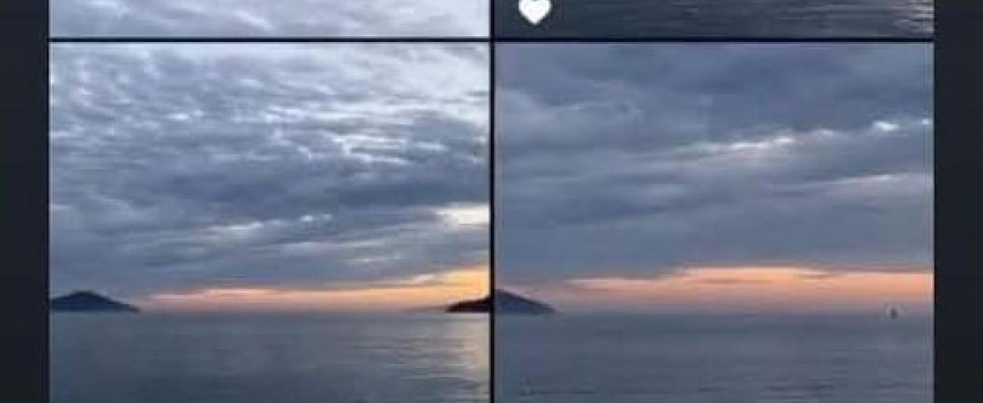 Uno de los primeros filtros de Agustina Ficher en las stories del influencer Lizardo Ponce