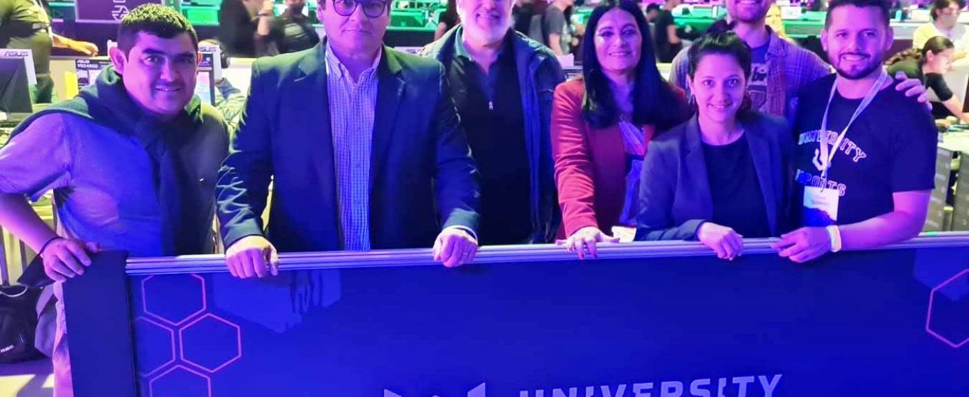 Gerardo Iván Rodríguez (Director de Deportes de la Universidad Católica de Salta), Pablo Testa (Director de Deportes de la Universidad de Belgrano), Alejandro Rebagliati (Colaborador Académico de la Secretaría de Deportes de la Universidad del Salvador), Liliana Moreno (Directora de Deportes de la Universidad de San Andrés), Ivana Robertazzi (Encargada de Esports en la Universidad del Salvador), Gianluca Panza (Profesor del Taller de Esports de la Universidad Católica de Salta) y Julián La Bruna (Project Ma