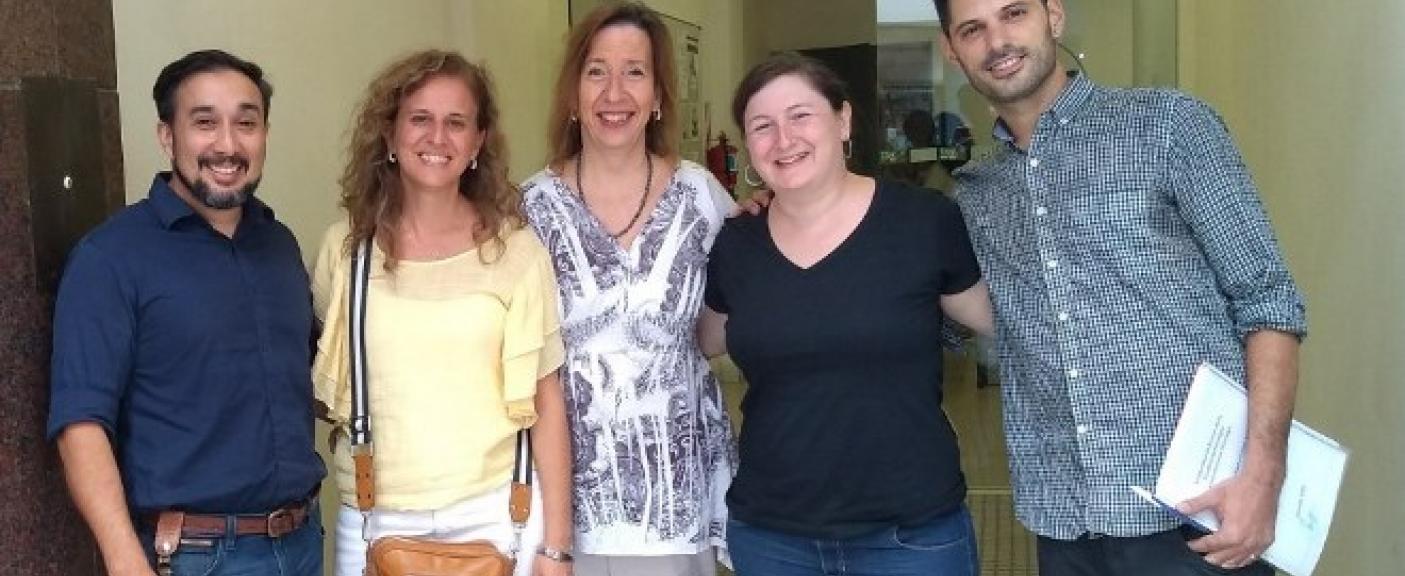 Dr. Jorge Mario Andreau (USAL), Dra. Belén Mesurado (AACC), Dra. Gabriela Renault (USAL), Dra. Valeria Pedrón (USAL-AACC) y Dr. Lucas Cuenya (AACC)