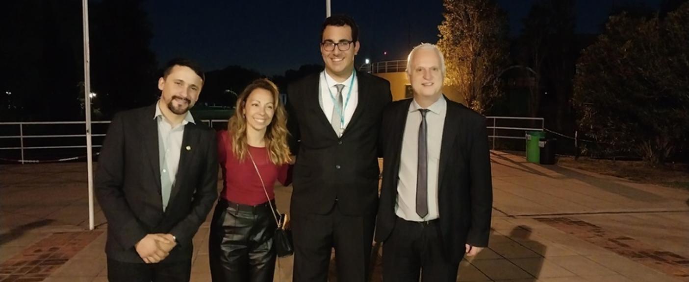 Ezequiel Centorbi, Colaborador Académico, Roxana Miño Secretaria Académica, Maximiliano Cuffre, Marcelo Zanitti, Decano de la Facultad de Ingeniería.