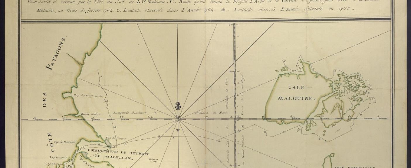 Primer mapa de las Islas Malvinas de 1520