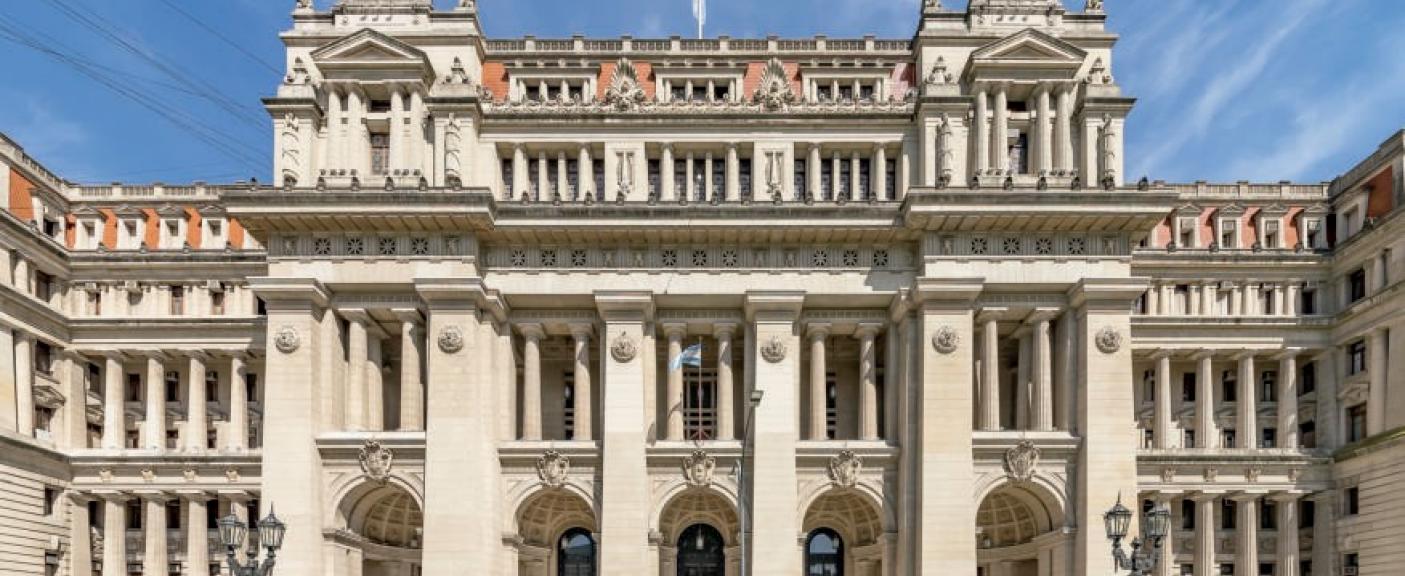 Palacio de Tribunales donde funciona la Corte Suprema
