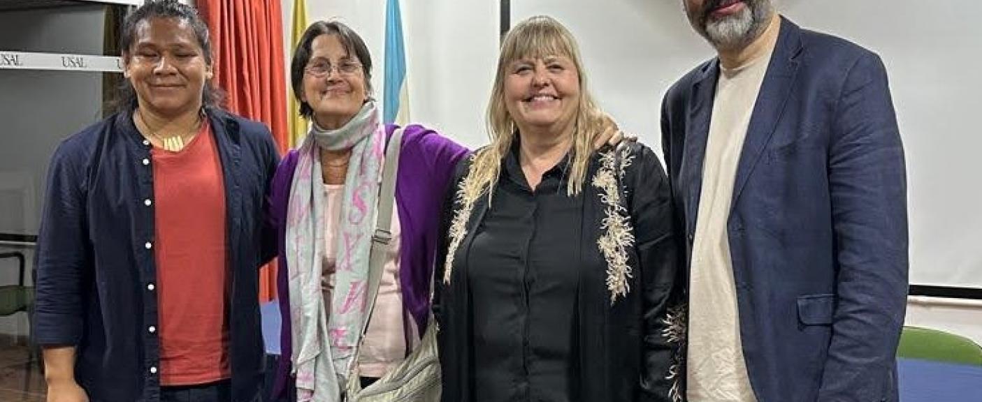 Rember Yahuarcani, Dra. Elena Oliveras, Esp. Sandra Juárez y Mg. Alejandro Schianchi