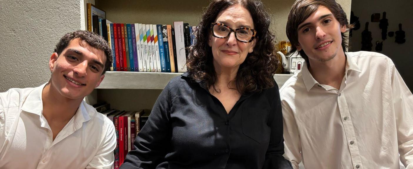 Valentín Fregoni, Gabriela Michetti y Tomás Somoza Nazar Anchorena