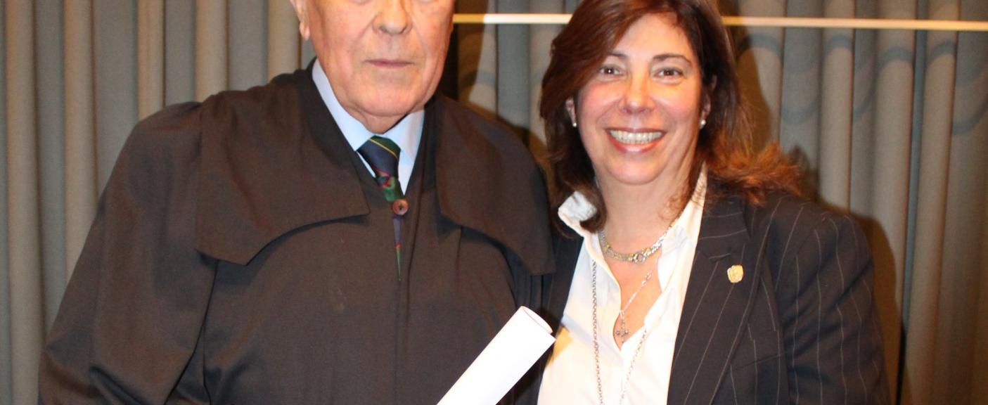 Aquilino López Diez junto a su esposa, Silvia Chiesa