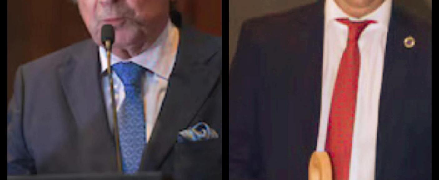Guillermo J. Borda - Premio a la "Excelencia en Derecho Ciivil" y  Juan M. Álvarez Echagüé - Premio a la "Excelencia en Derecho Bancario y Financiero" 