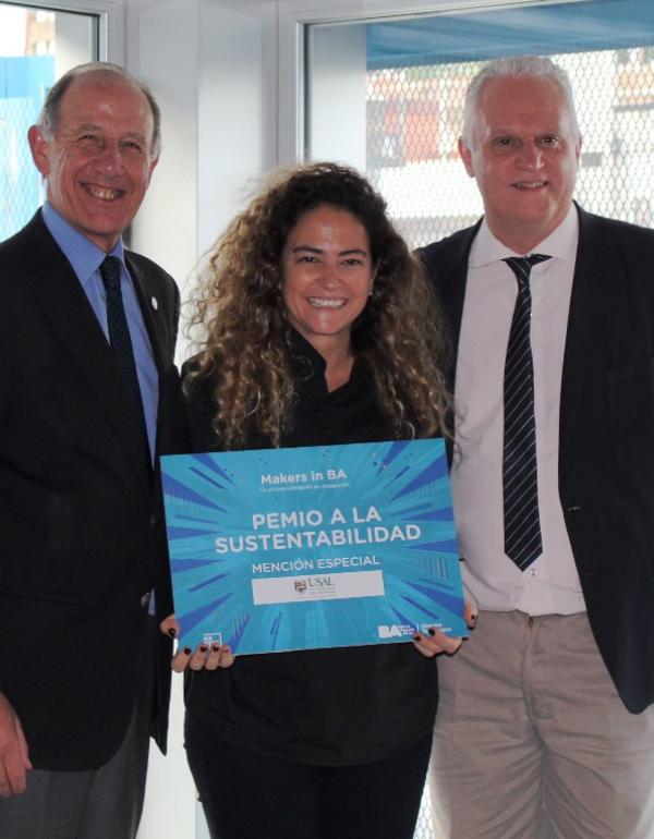 Héctor Dama y Marcelo Zanitti entrega del Premio “Mención al Mejor Proyecto que promueva el Desarrollo Sustentable”