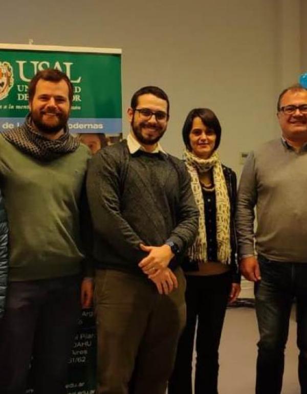 Verónica Repetti, Marco Luccón, Martín Scrocca, Viviane Bagio Furtoso, Fabricio Müller y Silvia Paredes