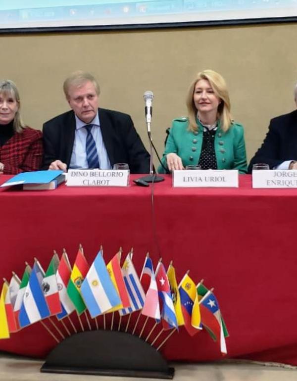 Silvia Nonna, Dino Bellorio Clabot, Livia Uriol y Jorge Enriquez