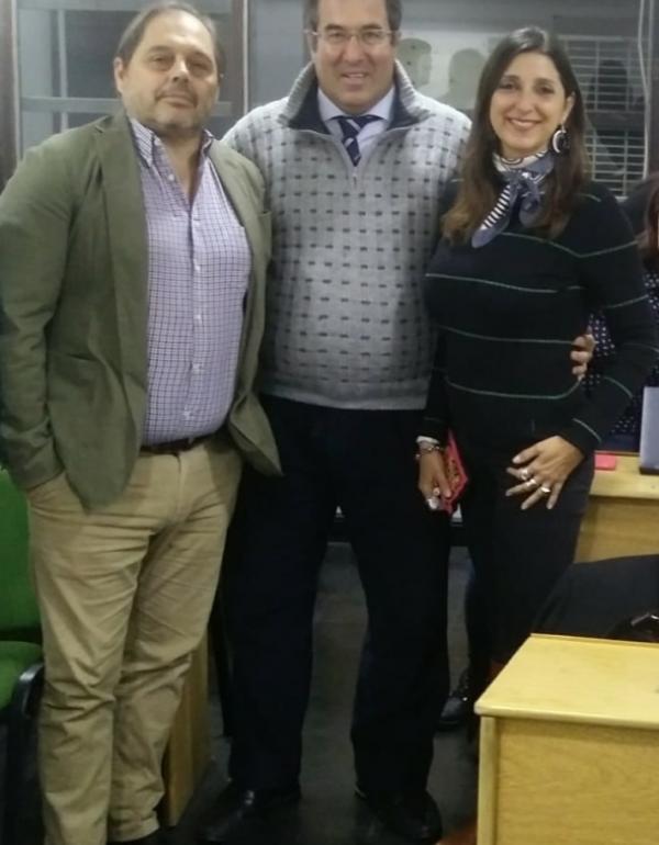 Mariano Bartolomé, Marcelo Gullo y Mariana Colotta