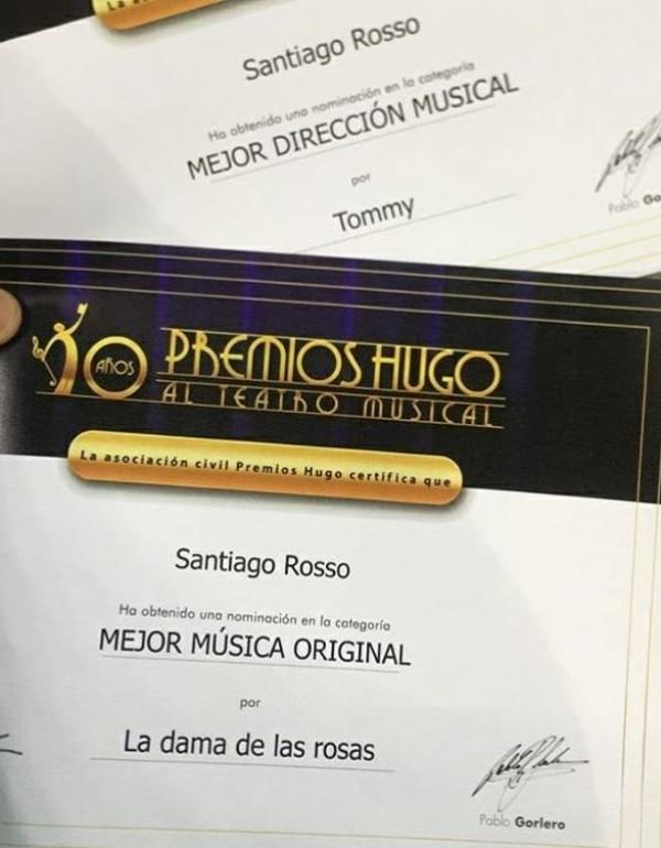 Nominaciones de Santiago Rosso