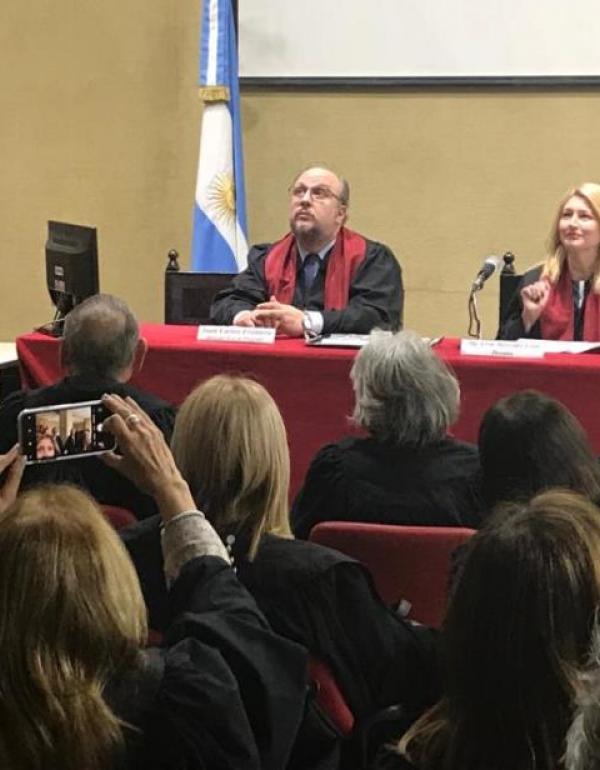 Dra. Camila Fernández Fidanza, Dr. Juan Carlos Frontera, Dra. Livia Uriol y Dra. María Eleonora Cano. 