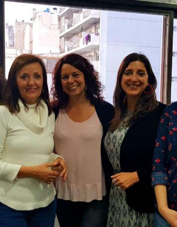 Margarita Jorge, Inés Donato, Inés Perdomo, Mariana Colotta y Victoria Zunino