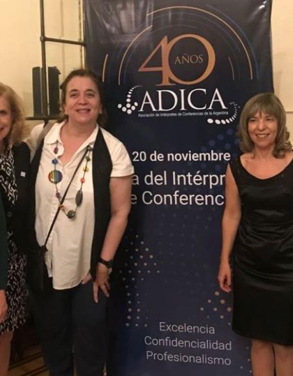 Laura Salvatori (ADICA), Ana de Choch (Graduada USAL/ ADICA), Paula Ortiz, Verónica Tártara y Verónica Repetti