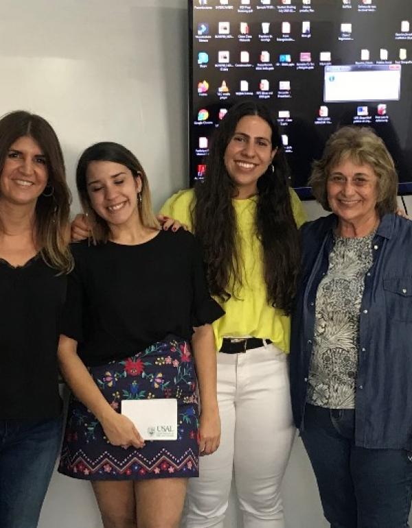 Ingrid Bernsdorff, Dolores Gutiérrez, Florencia Paso Riquelme, María Emilia Piccini, María Elena Maggio y Rita Polo