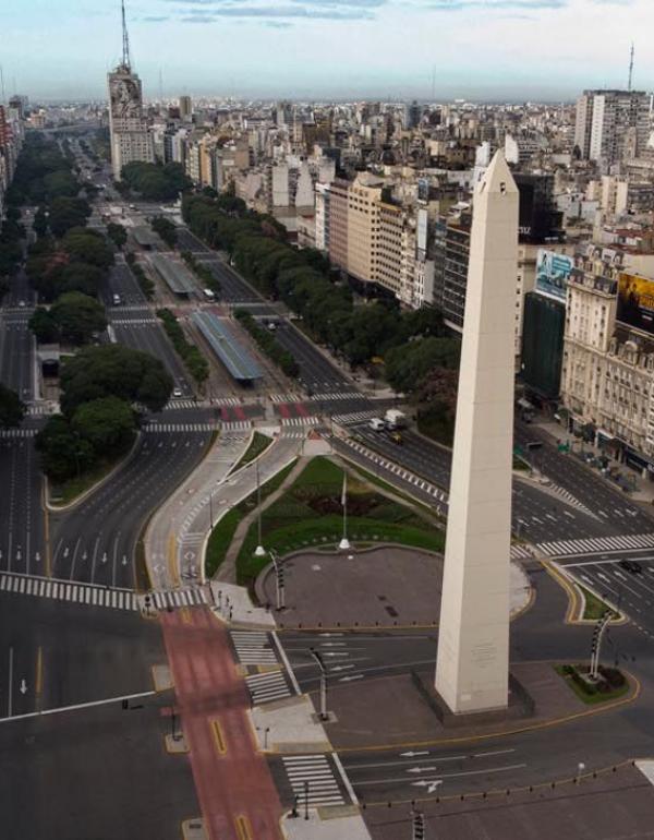 Ciudad de Buenos Aires en Viernes Santo. | JOSÉ TOLOMEI
