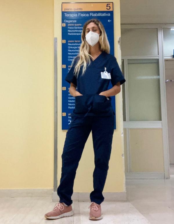 Desde octubre hasta enero, Micaela está realizando la práctica en la Universidad de Mesina.