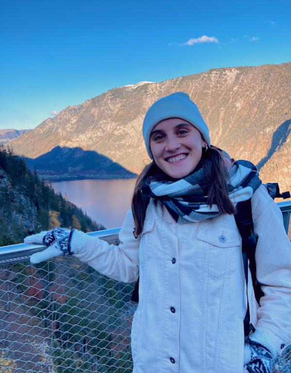 En su viaje a Austria, Lourdes aprovechó para recorrer distintos sitios. 