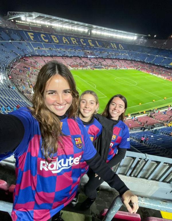 El Estadio del “Camp Nou”, una de las visitas de Josefina en Barcelona
