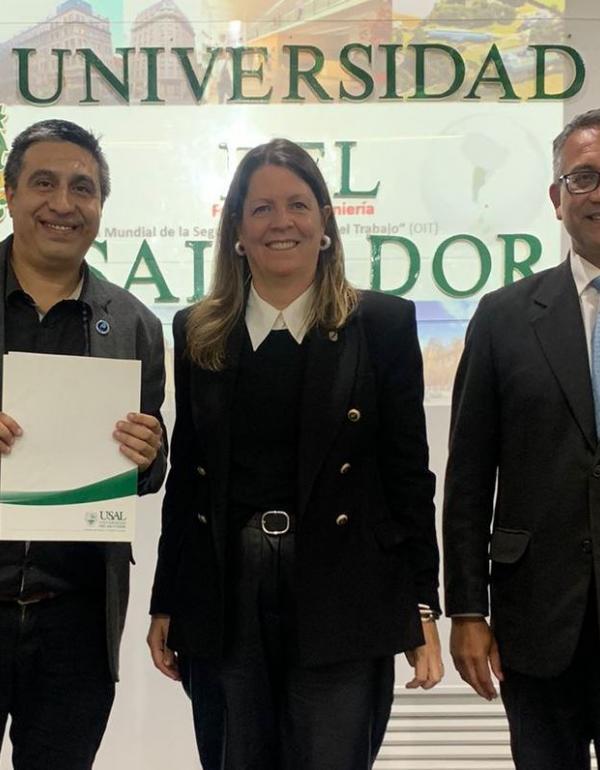 Lorenzo Gómez, Romina Cavalli y Walter Rodríguez Esquivel