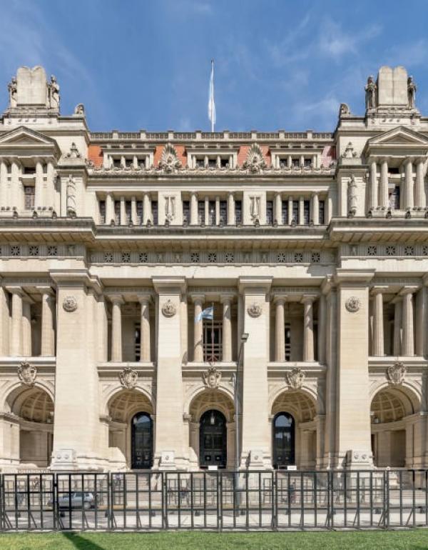 Palacio de Tribunales donde funciona la Corte Suprema