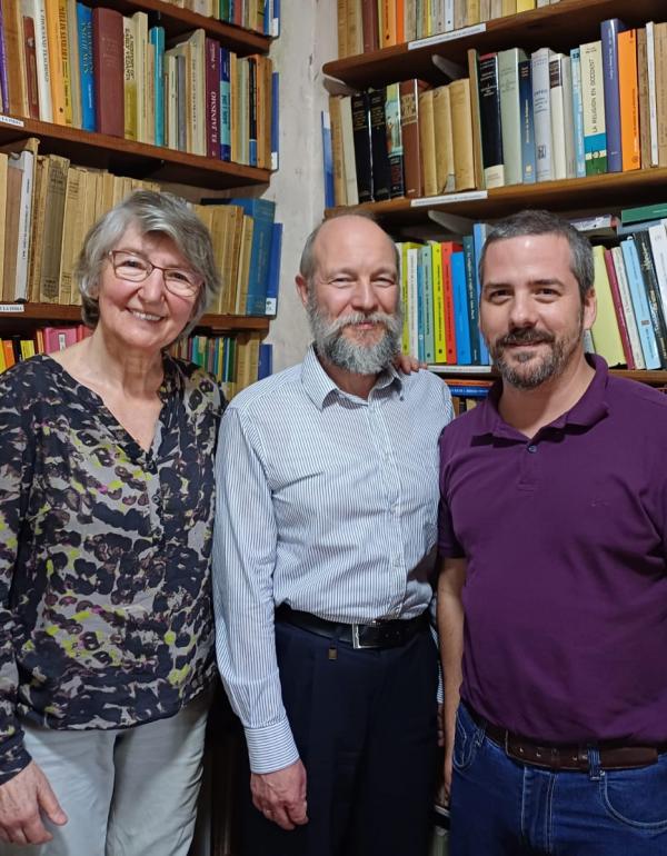 Dra. Irene M. Weiss, Dr. Helmut Seng y Dr. Juan Bautista García Bazán