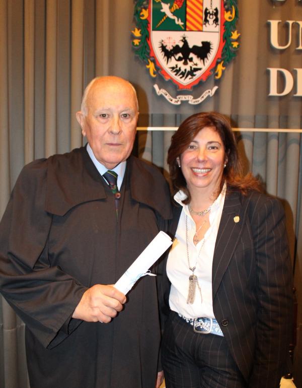 Aquilino López Diez junto a su esposa, Silvia Chiesa