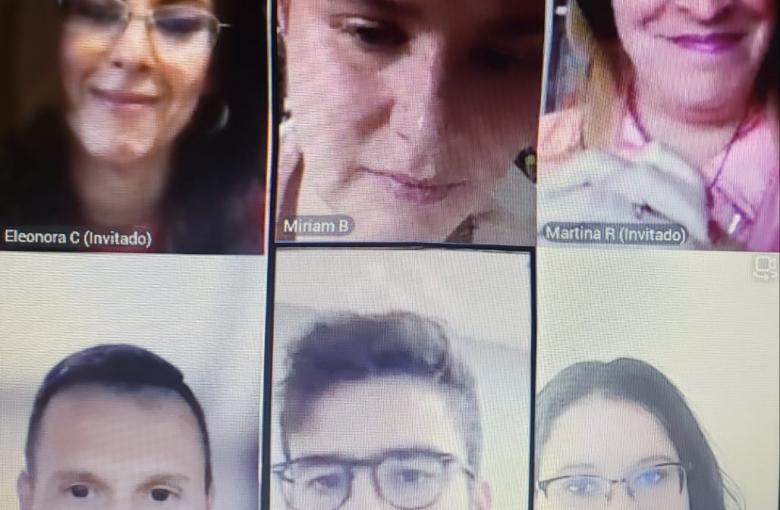 María Eleonora Cano, Miriam Boudraa, Martina Lourdes Rojo, Francesco Carella, Leonardo Vargas y Amparo Valladares Canals. 