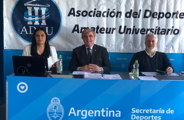 Mag. Liliana Moreno, Dr. Claudio Javier Gonçalves y Prof. Alejandro J. Rebagliati